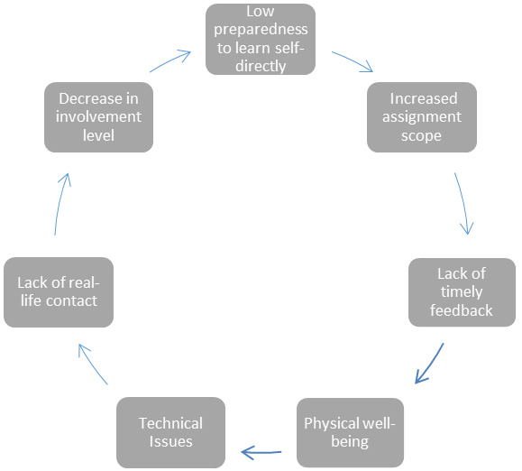 Online learning issues as seen by the students