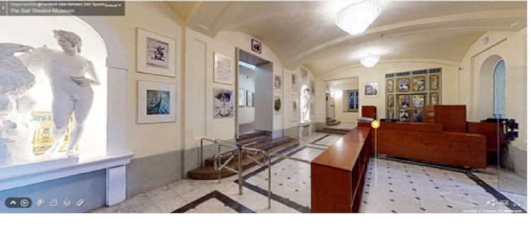 Fragment of the Salvador Dali Virtual Theater-Museum