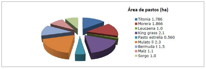 Figura 1. Base alimentaria establecida en la finca integral El Olivo en el a�o 2020.