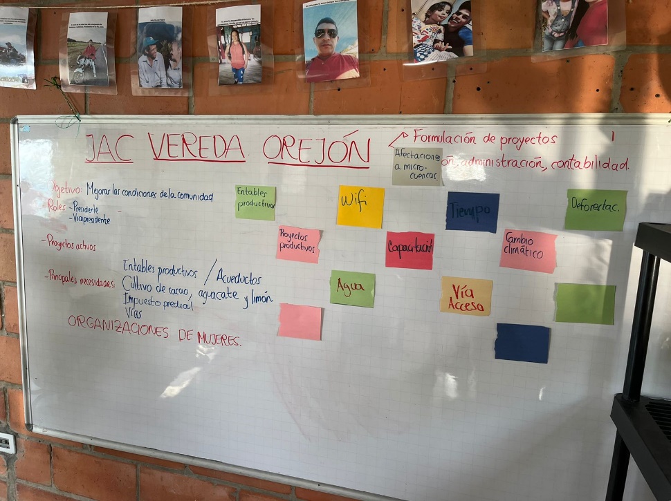Taller desarrollado en el corregimiento de Orej�n, Brice�o, 2024.
