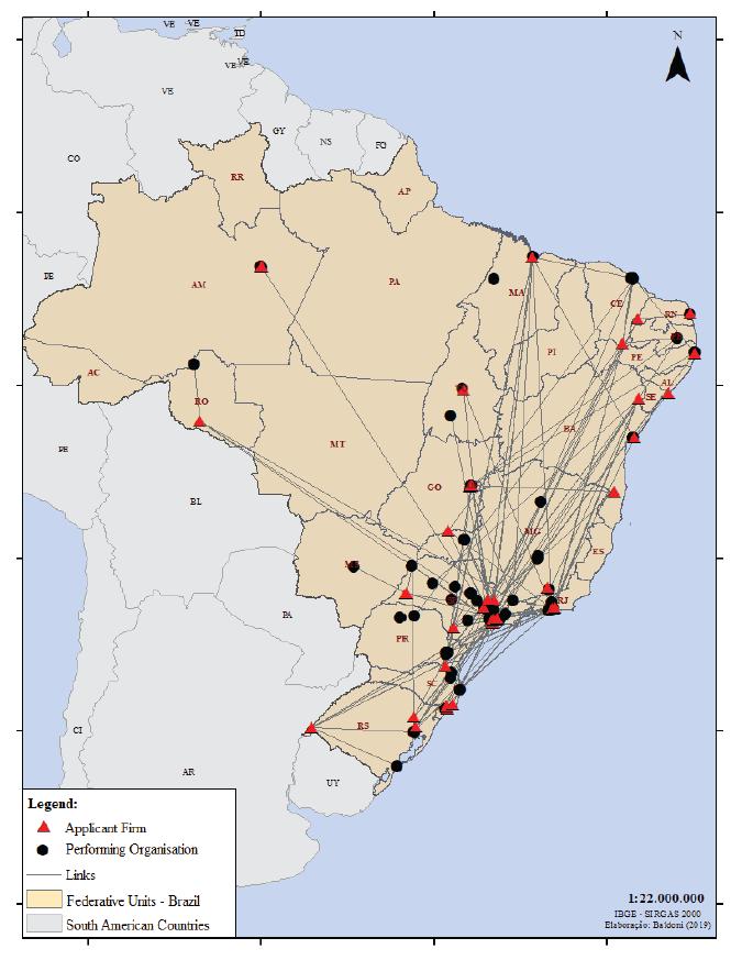 ANEEL R&D: Organisational network in the Brazilian territory - 2006-2008