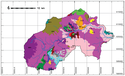 Hillside slopes map