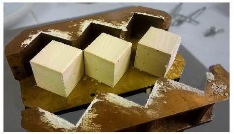 Elaboration of the mortar cubes