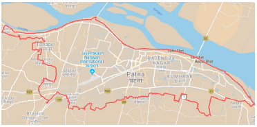 Study area: Patna Urban Agglomeration Area, Bihar, India