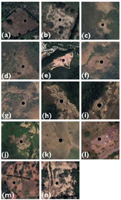 Eroded soil samples