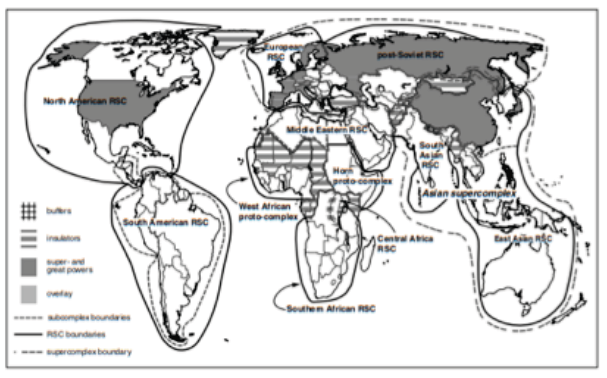 Patrones de seguridad regional en la posguerra fr&iacute;a