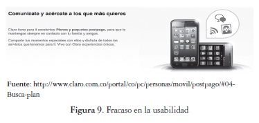 Fracaso en la usabilidad
