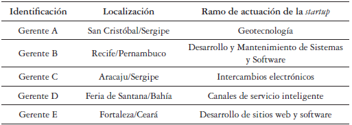 Gerentes/Empresarios Entrevistados