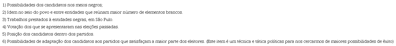 Arregimenta&ccedil;&atilde;o eleitoral no meio negro - Parte V
