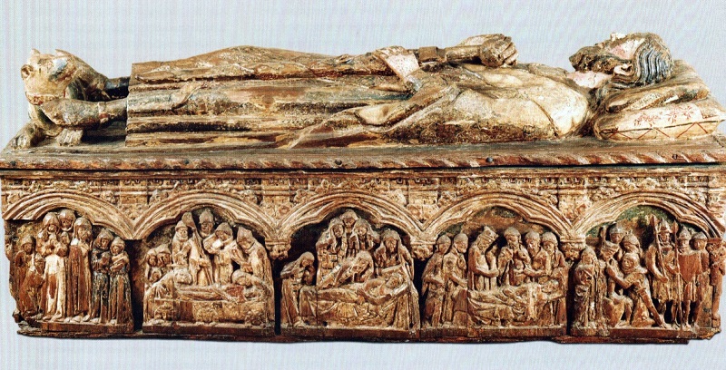 Sepulcro de Sancho Sánchez de Rojas. Iglesia de San Esteban de Vileña, Burgos.