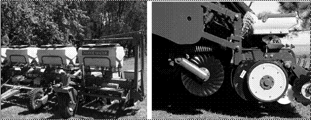 Sembradora 1, Super Walter y detalle del tren de siembra.