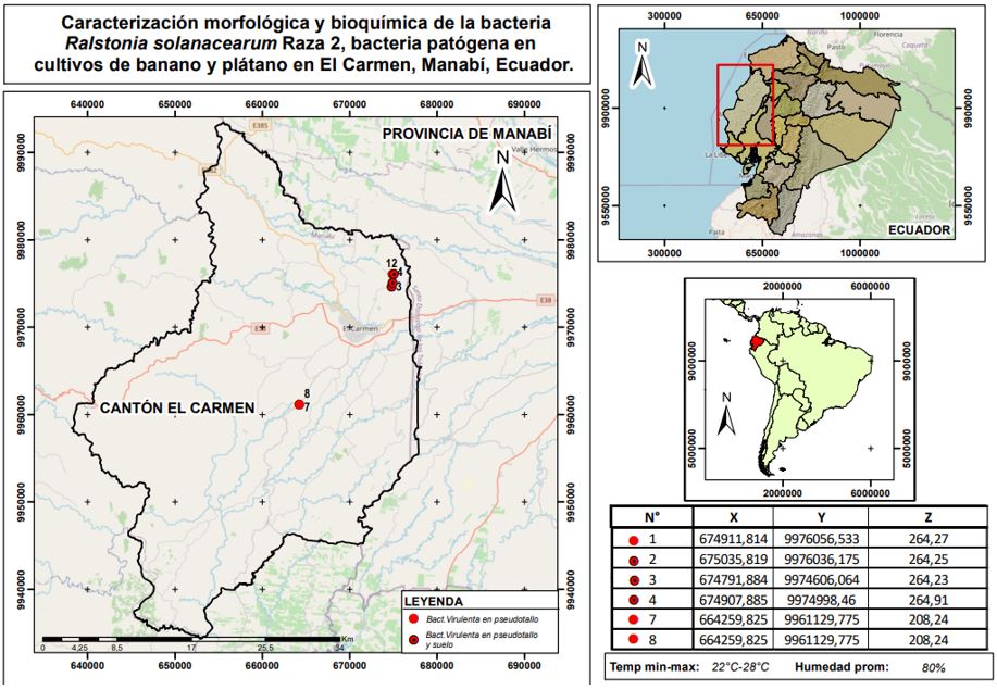Mapa epidemiolgico generado como resultado de la investigacin.