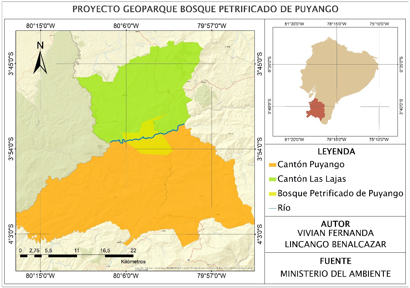 Ubicaci�n del �rea de estudio.