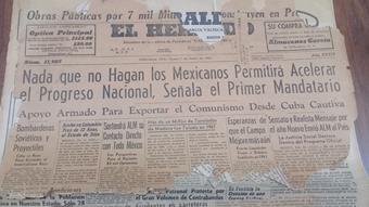Imagen 1. Portada de El Heraldo de Chihuahua del 1 de enero de 1962 (AHM, 1962).