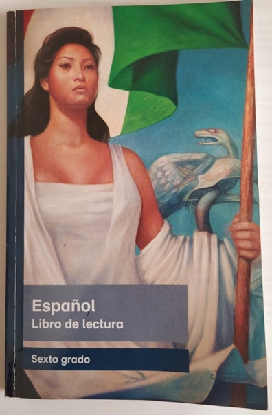 Portada del libro de lectura de sexto grado publicado por la SEP.
