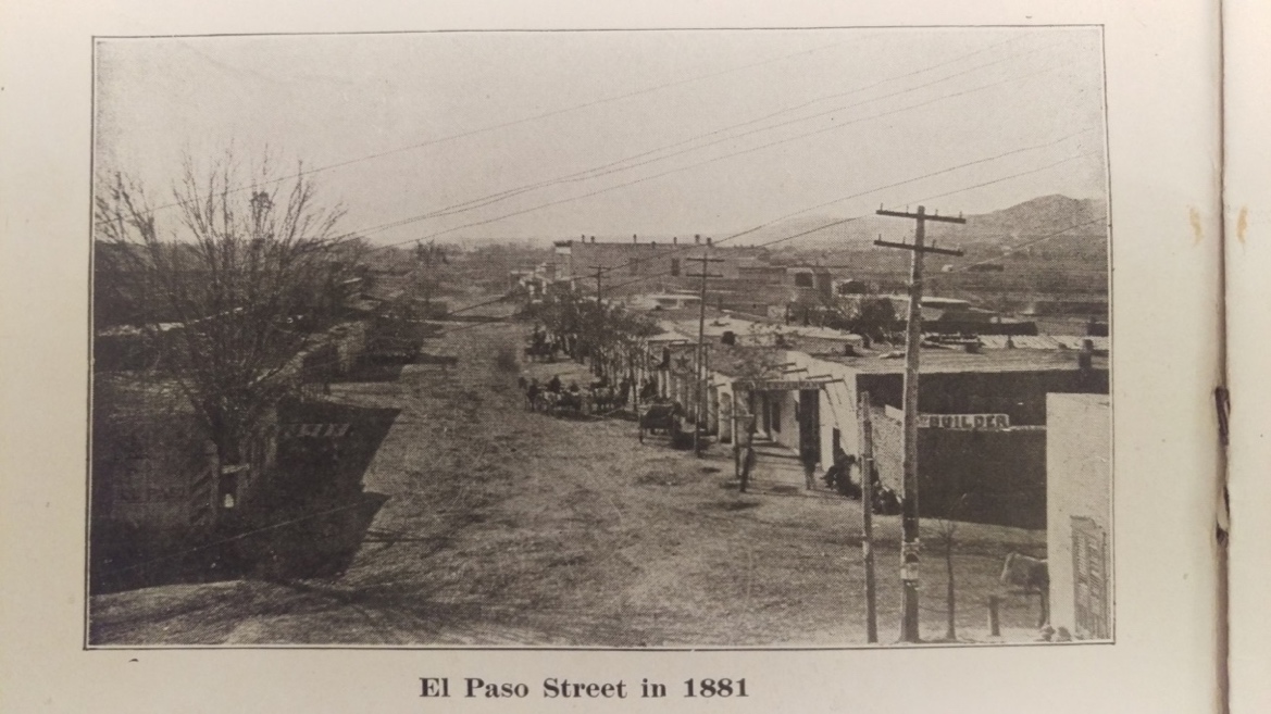 Figura 1. El Paso Street in 1881.