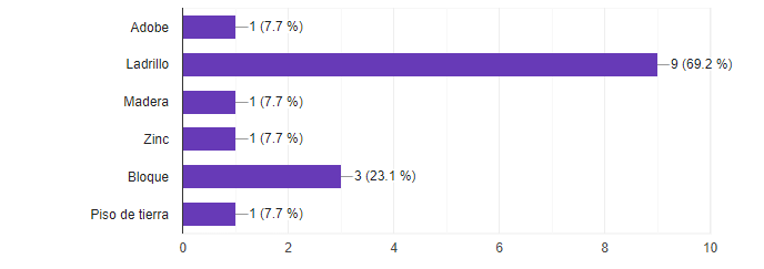 Grfica 2. Material de la infraestructura