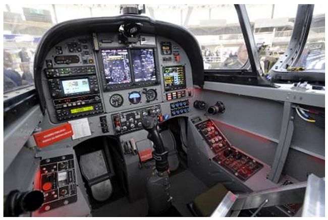 Digital cockpit of the Lasta aircraft