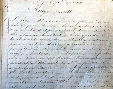 Written commentary related to the illustration of the fighting techniques. Anonymous, Caucaseco cartilla de malica, [1875], fol. 14