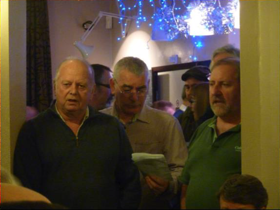 Carollers at the Black Bull in Ecclesfield, 8 December 2011. Photograph: Ian Russell