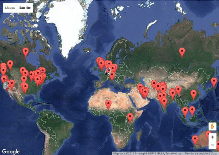 A listener&rsquo;s map. SikhNet radio https://www.sikhnet.com/radio.