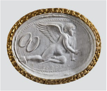 Karneol mit dem kauernden Eros