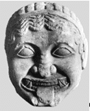 Gorgoneion, Tempelakroter der Athener Akropolis