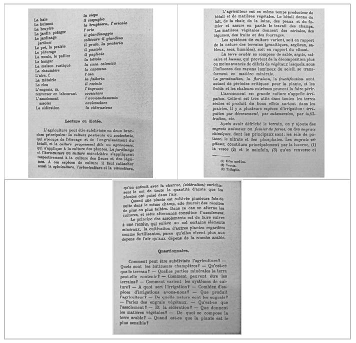 exemples de Iannuccelli (1929 : 6, 7, 8)