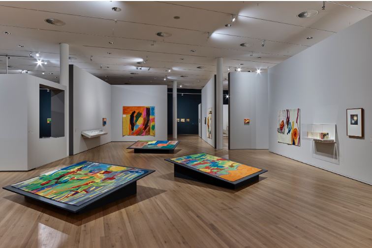 Exhibition view Etel Adnan Exhibition Zentrum Paul Klee Bern 2018 � Zentrum Paul Klee