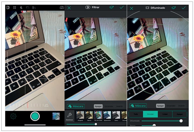 Capturas de ajustes en la aplicación TADAA HD Pro Camera.
							