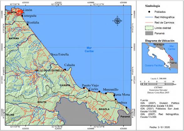 &Aacute;rea de estudio.