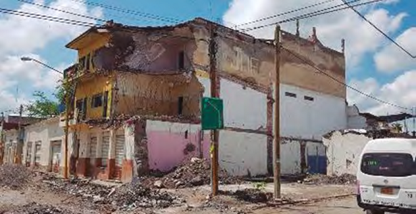 Da&ntilde;os en el centro de Jojutla