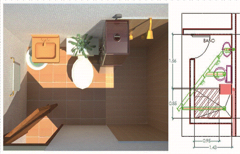 Vista lateral del mdulo de almacenamiento