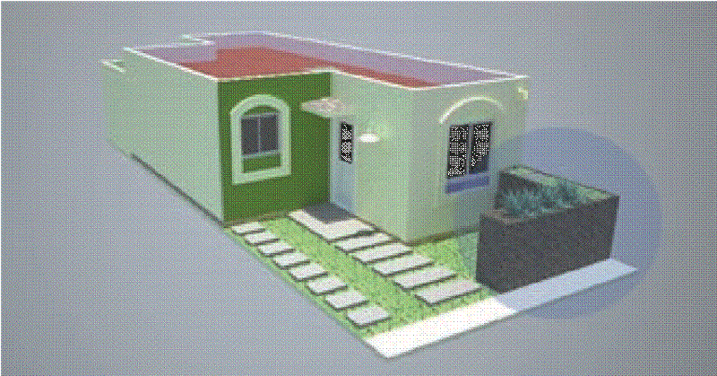 Primer acercamiento de implantacin en el jardn frontal