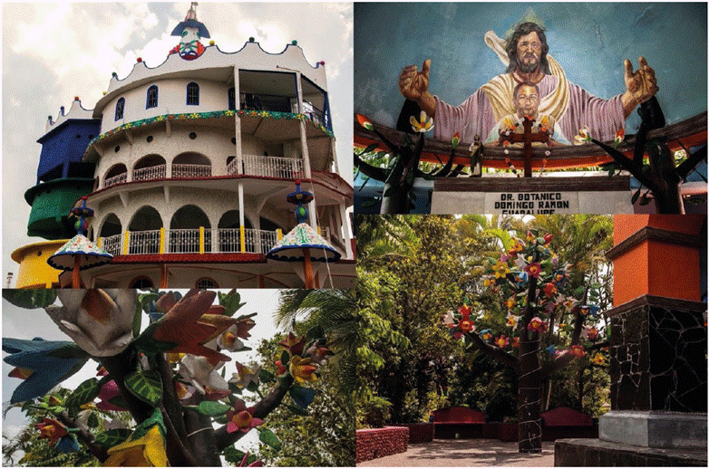 Torre de Babel, �rbol de la Vida y Mausoleo de Beto Ram�n.