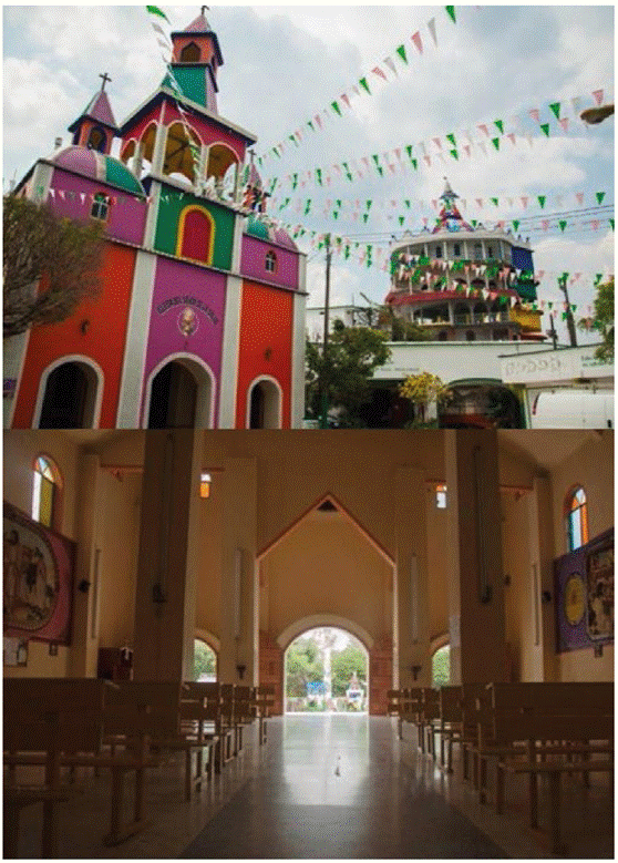 Interior y exterior de la capilla del Se�or de la Salud