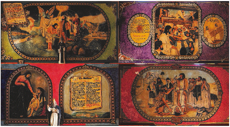 Murales laterales de la capilla del Se�or de la Salud