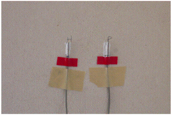Location of the indoor surface temperature sensors