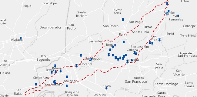 Distribuci&oacute;n de reportes asociados al sondeo aplicado a los habitantes de la microcuenca
