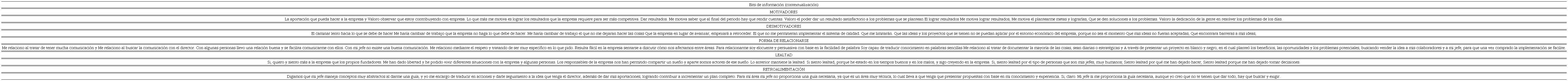 Ejemplo de categorizaci&oacute;n de los bits de informaci&oacute;n