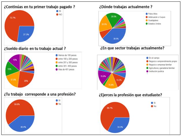 Resultados de encuesta virtual sobre condiciones laborales en jvenes de Palos Altos Segunda parte