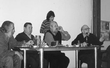 1 Encuentro Ciencias Sociales y Sindicalismo (2000). Gloria Rodrguez, Ricardo Falcn (UNR); Hctor Quagliaro (CTA); Juan Nucci (CGT Rebelde) y Alberto Pla (UNR / CONICET).
