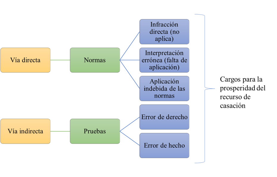 Cargos para la prosperidad del recurso de casaci�n