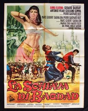Poster italiano. La Schiava di Bagdad