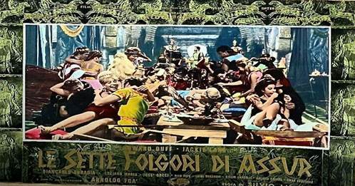 Poster italiano. Tino Santoni, Le Sette Folgori Di Assur