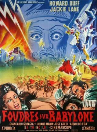 Poster francs. Mario Piovano, Foudres sur Babylone