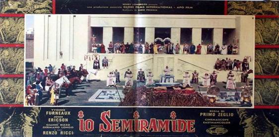 Poster italiano. Io Semiramide