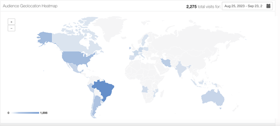 Mapa com as localidades e acessos da Fronteiras: Revista Catarinense de Histria