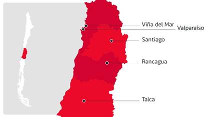 Zona central de Chile