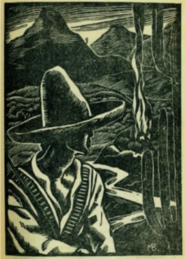 Grabado de Manuel Benet en Los de abajo. Espasa-Calpe, 1930, p. 13.